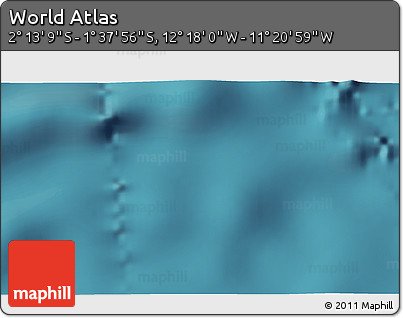 Satellite 3D Map of the Area around 1° 55' 32" S, 11° 49' 29" W