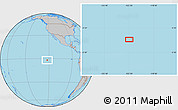 Gray Location Map of the area around 1° 55' 32" S, 122° 19' 29" W