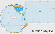 Political Location Map of the area around 1° 55' 32" S, 123° 10' 30" W