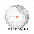 Outline Map of the Area around 1° 55' 32" S, 124° 1' 30" W, rectangular outline