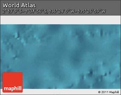 Satellite 3D Map of the Area around 1° 55' 32" S, 135° 55' 30" W