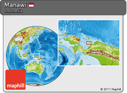 Physical Location Map of Manawi