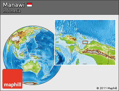 Physical Location Map of Manawi