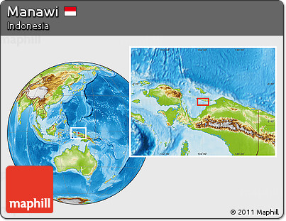 Physical Location Map of Manawi