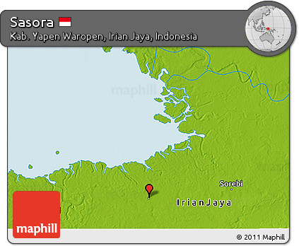 Physical 3D Map of Sasora