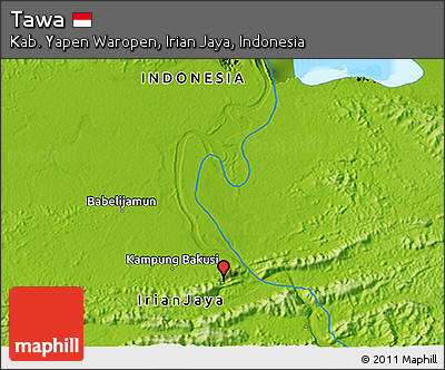 Physical 3D Map of Tawa