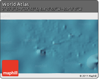 Satellite 3D Map of the Area around 1° 55' 32" S, 137° 37' 30" W