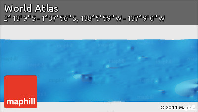 Physical Panoramic Map of the Area around 1° 55' 32" S, 137° 37' 30" W