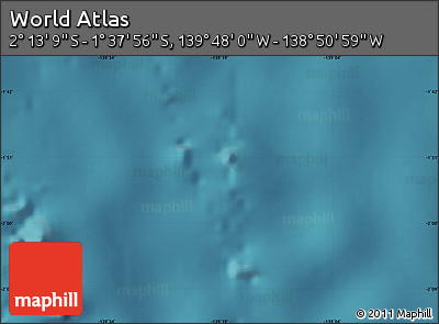 Satellite Map of the Area around 1° 55' 32" S, 139° 19' 29" W