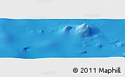 Shaded Relief Panoramic Map of the area around 1° 55' 32" S, 140° 10' 30" W