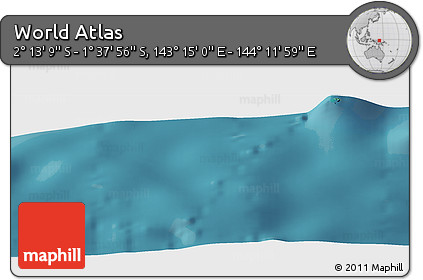 Satellite Panoramic Map of the Area around 1° 55' 32" S, 143° 43' 29" E