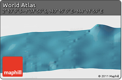 Satellite Panoramic Map of the Area around 1° 55' 32" S, 143° 43' 29" E