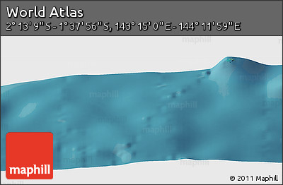 Satellite Panoramic Map of the Area around 1° 55' 32" S, 143° 43' 29" E