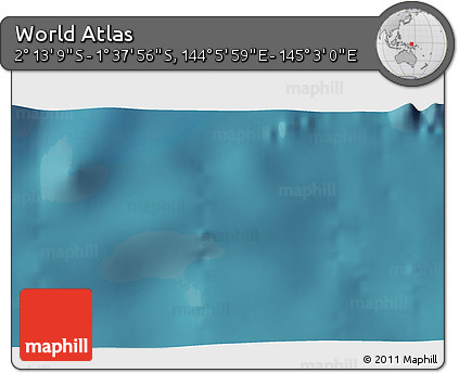Satellite 3D Map of the Area around 1° 55' 32" S, 144° 34' 29" E