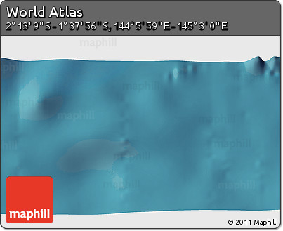Satellite 3D Map of the Area around 1° 55' 32" S, 144° 34' 29" E
