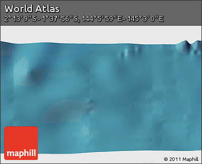 Satellite 3D Map of the Area around 1° 55' 32" S, 144° 34' 29" E