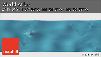 Satellite Panoramic Map of the Area around 1° 55' 32" S, 144° 25' 30" W