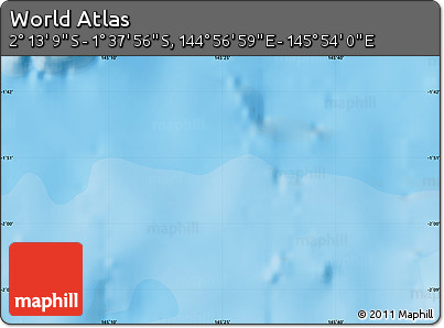 Political Map of the Area around 1° 55' 32" S, 145° 25' 30" E
