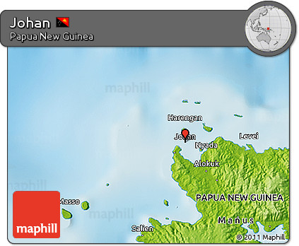 Physical 3D Map of Johan
