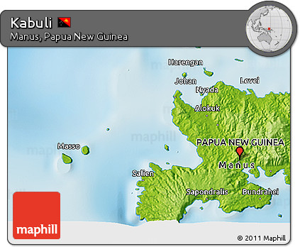 Physical 3D Map of Kabuli