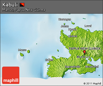 Physical 3D Map of Kabuli