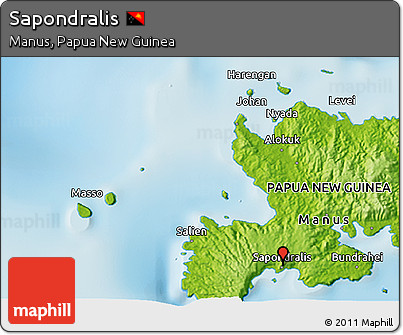 Physical 3D Map of Sapondralis