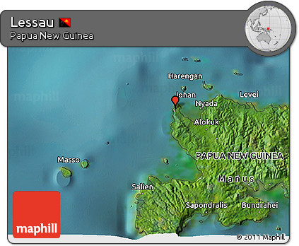 Satellite 3D Map of Lessau