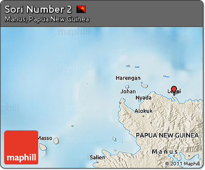 Shaded Relief 3D Map of Sori Number 2