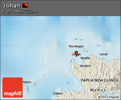 Shaded Relief 3D Map of Johan
