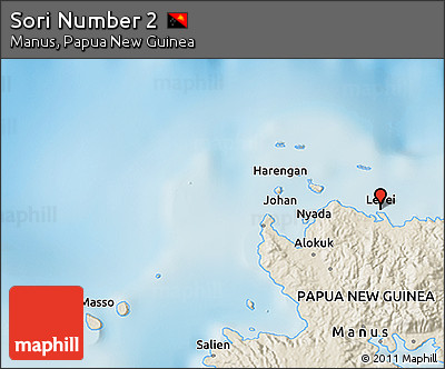 Shaded Relief 3D Map of Sori Number 2
