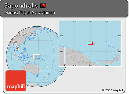 Gray Location Map of Sapondralis