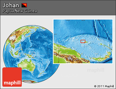 Physical Location Map of Johan