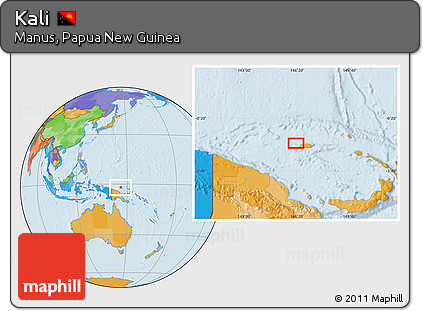 Political Location Map of Kali