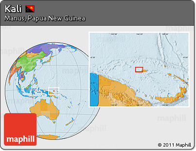 Political Location Map of Kali