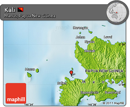 Physical Map of Kali