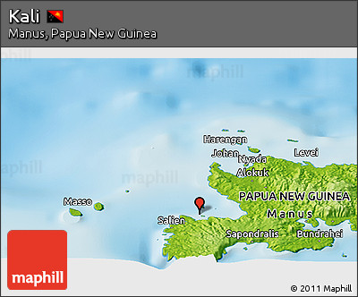 Physical Panoramic Map of Kali