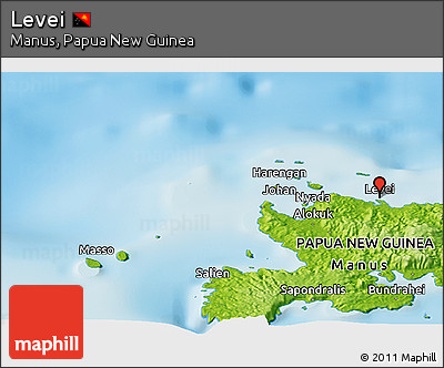 Physical Panoramic Map of Levei