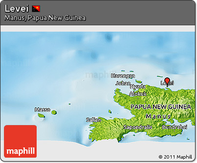 Physical Panoramic Map of Levei