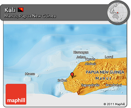 Political Panoramic Map of Kali