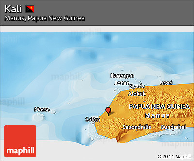Political Panoramic Map of Kali