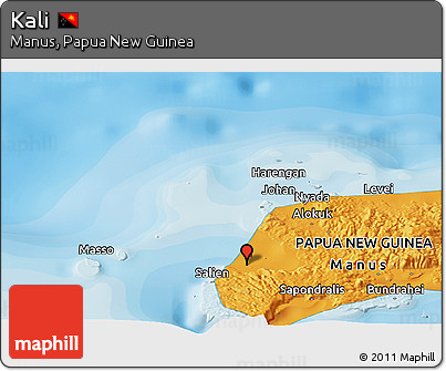 Political Panoramic Map of Kali