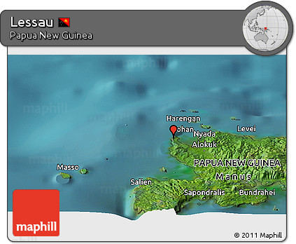 Satellite Panoramic Map of Lessau