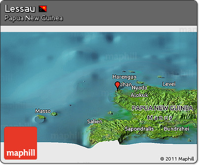 Satellite Panoramic Map of Lessau