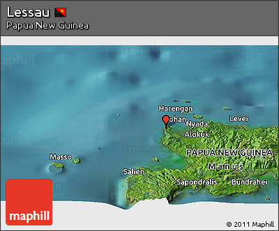 Satellite Panoramic Map of Lessau
