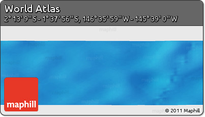 Physical Panoramic Map of the Area around 1° 55' 32" S, 146° 7' 30" W