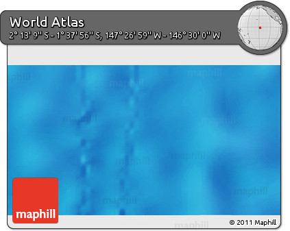 Physical 3D Map of the Area around 1° 55' 32" S, 146° 58' 29" W