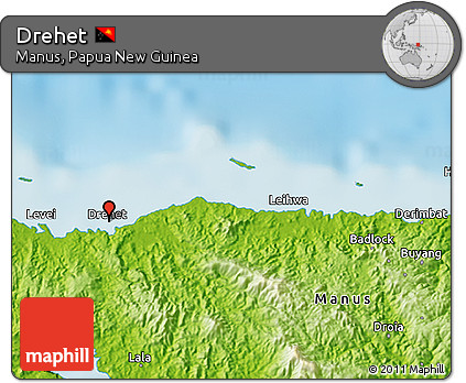 Physical 3D Map of Drehet