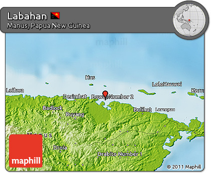 Physical 3D Map of Labahan