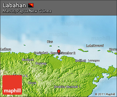 Physical 3D Map of Labahan