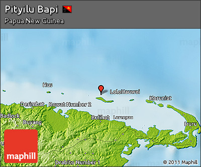 Physical 3D Map of Pityilu Bapi